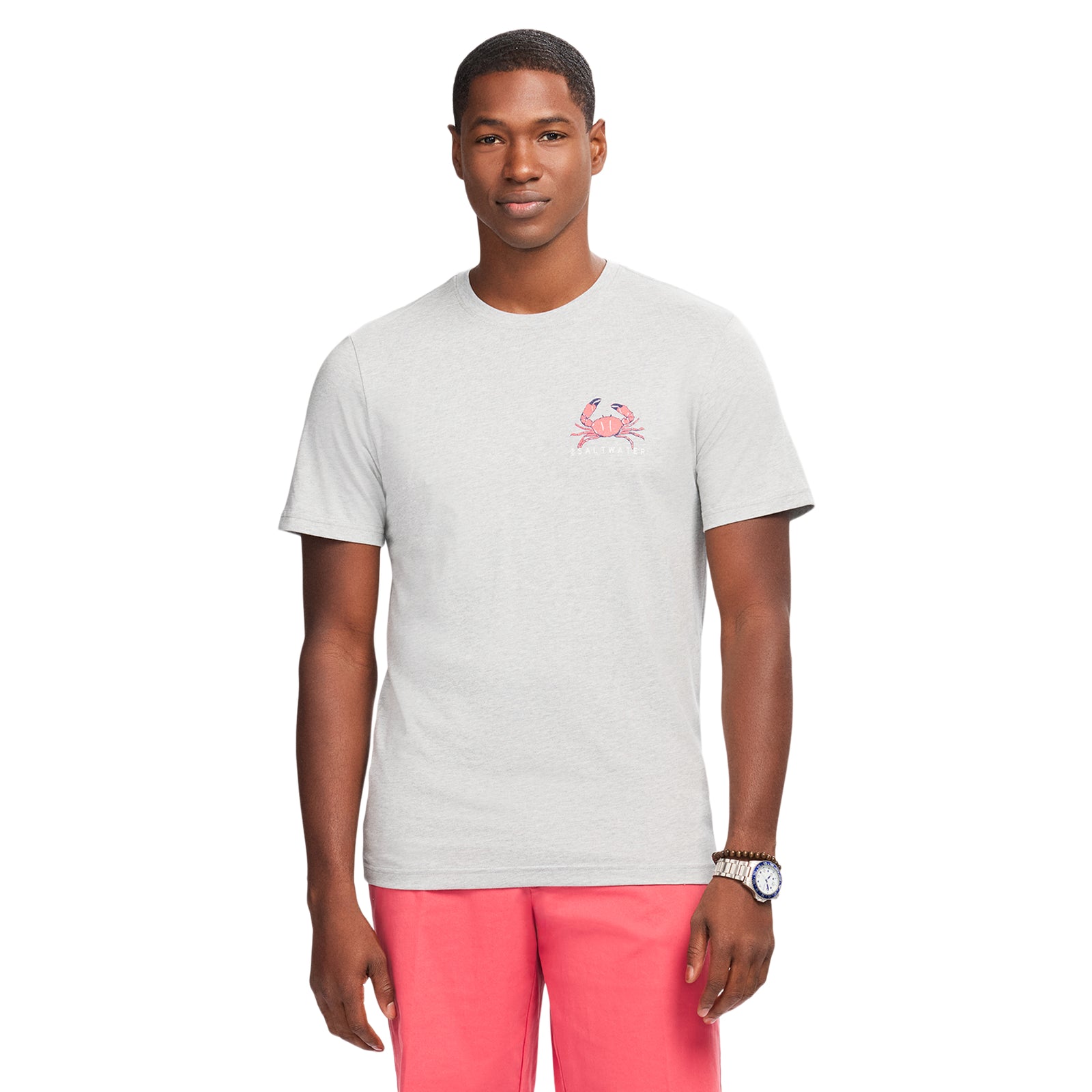 Saltwater S/S Graphic Tee - Lt Grey Htr – IZOD