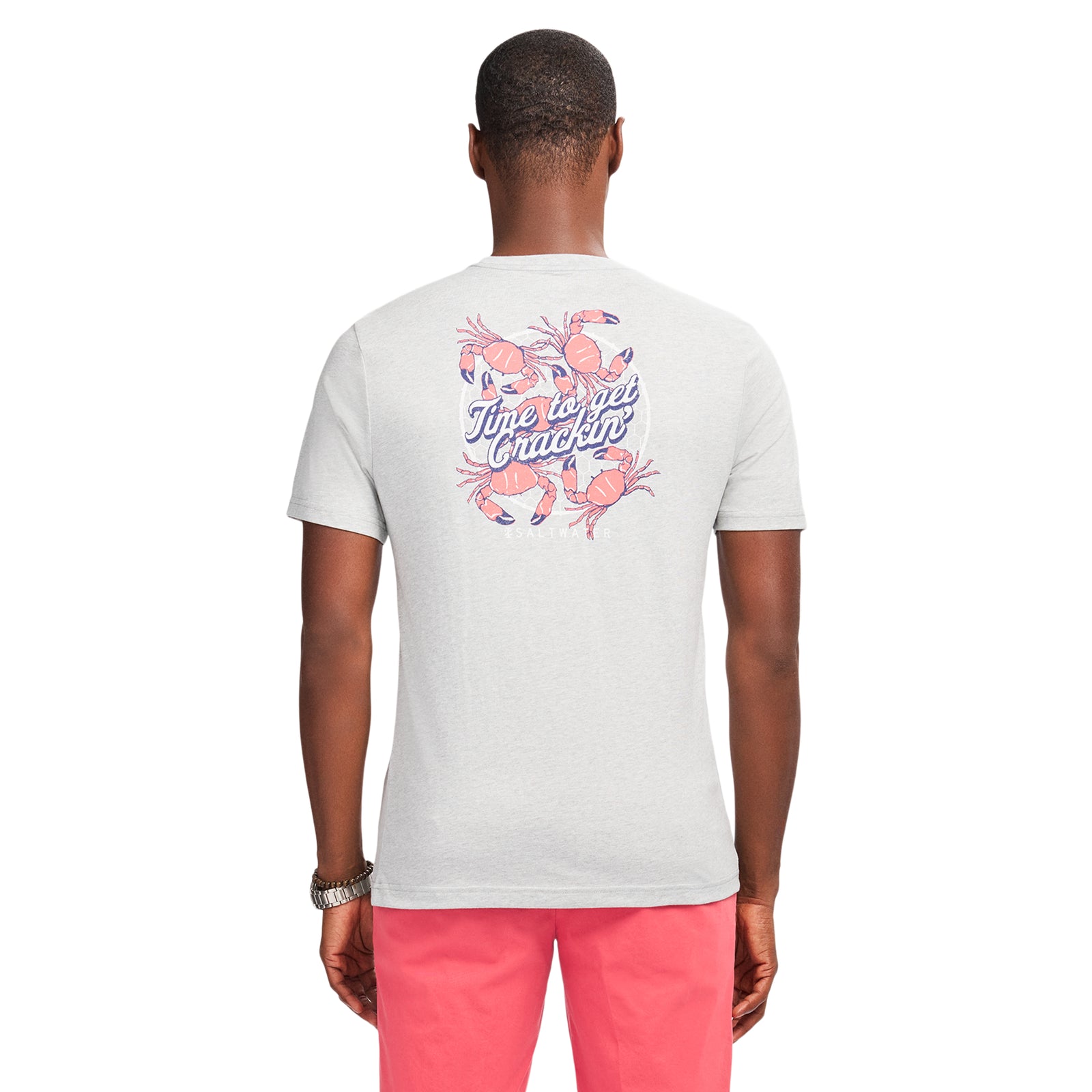 Saltwater S/S Graphic Tee - Lt Grey Htr – IZOD