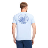 SALTWATER S/S GRAPHIC TEE - CHAMBRAY BLUE