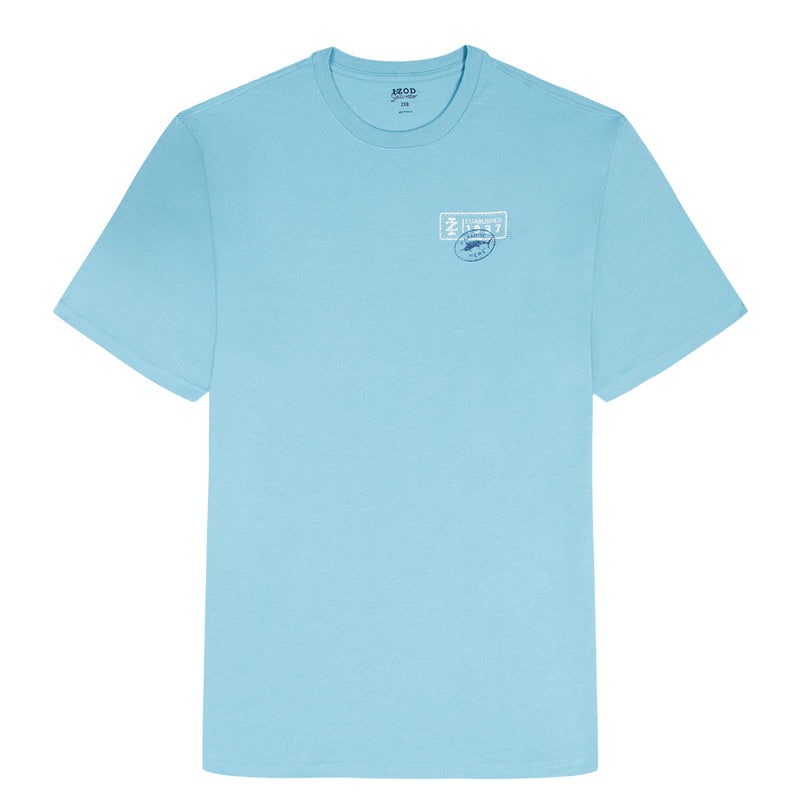 SALTWATER S/S GRAPHIC TEE - MILKY BLUE – IZOD