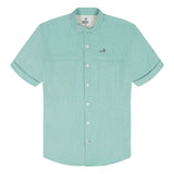 SUNSHIELD PERFORMANCE S/S BUTTON-DOWN SHIRT - AGATE GREEN