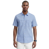 SUNSHIELD PERFORMANCE S/S BUTTON-DOWN SHIRT - CHAMBRAY BLUE