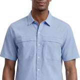 SUNSHIELD PERFORMANCE S/S BUTTON-DOWN SHIRT - CHAMBRAY BLUE