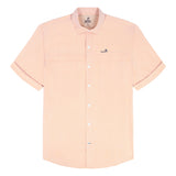 BIG & TALL SUNSHIELD PERFORMANCE S/S BUTTON-DOWN SHIRT - CANTALOUPE