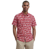 SUNSHIELD PERFORMANCE S/S PRINTED BUTTON-DOWN SHIRT - HOLLY BERRY