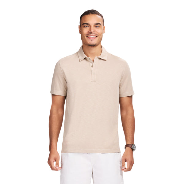 DOCKSIDE S/S SLUB POLO - CROCKERY – IZOD