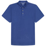 DOCKSIDE S/S SLUB POLO - TRUE NAVY