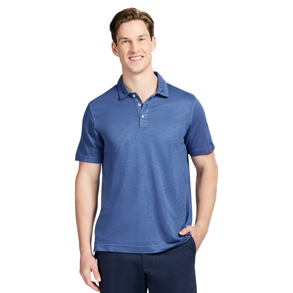 DOCKSIDE S/S SLUB POLO - TRUE NAVY – IZOD