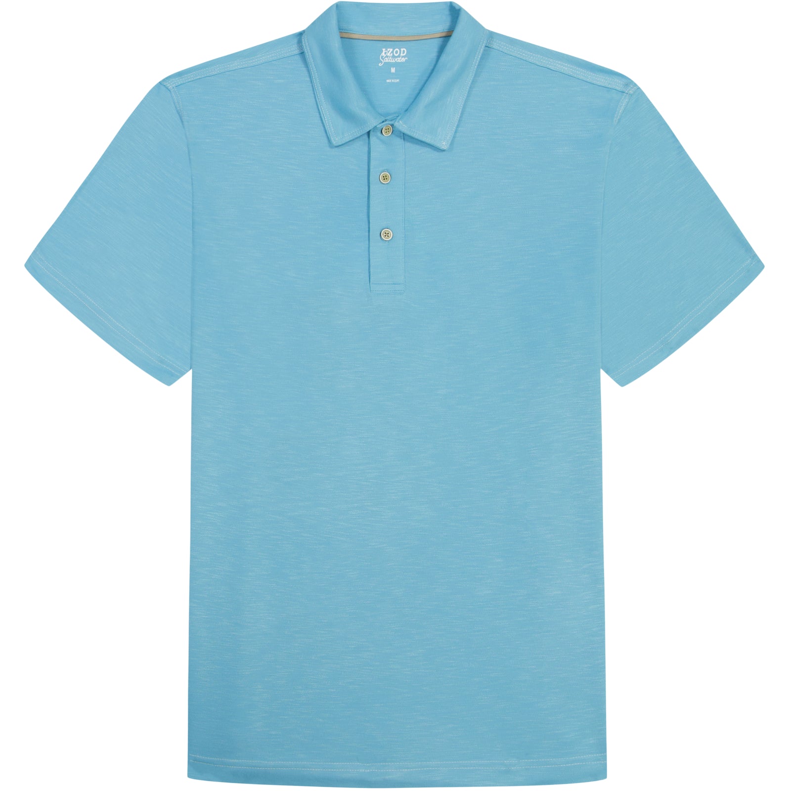 DOCKSIDE S/S SLUB POLO - MILKY BLUE – IZOD