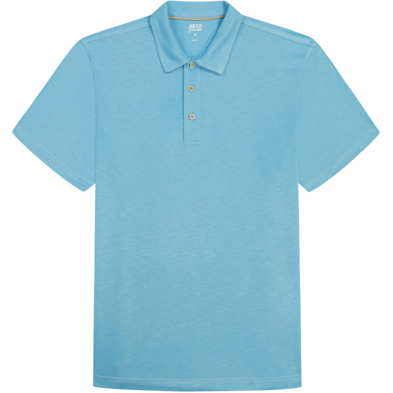 DOCKSIDE S/S SLUB POLO - MILKY BLUE – IZOD