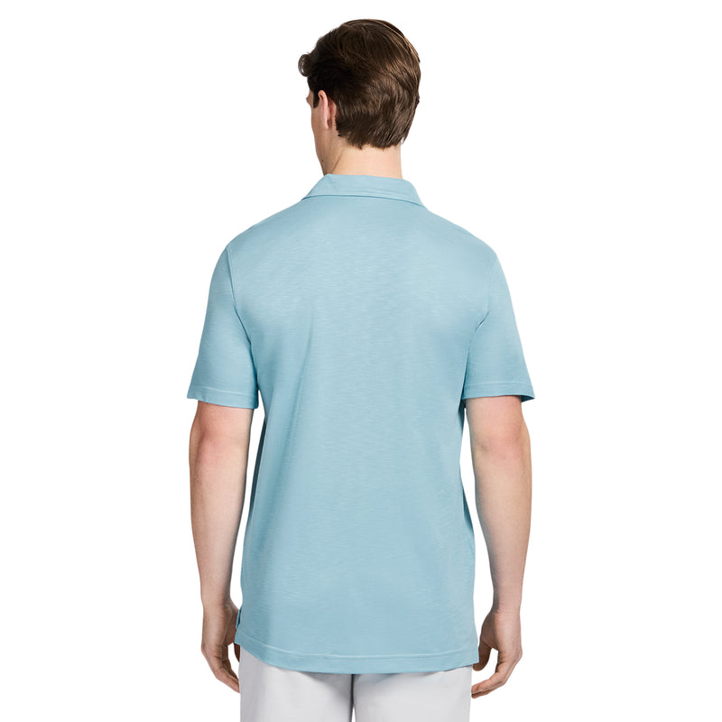 DOCKSIDE S/S SLUB POLO - MILKY BLUE – IZOD