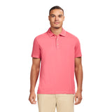 DOCKSIDE S/S SLUB POLO - HOLLY BERRY