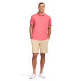 DOCKSIDE S/S SLUB POLO - HOLLY BERRY