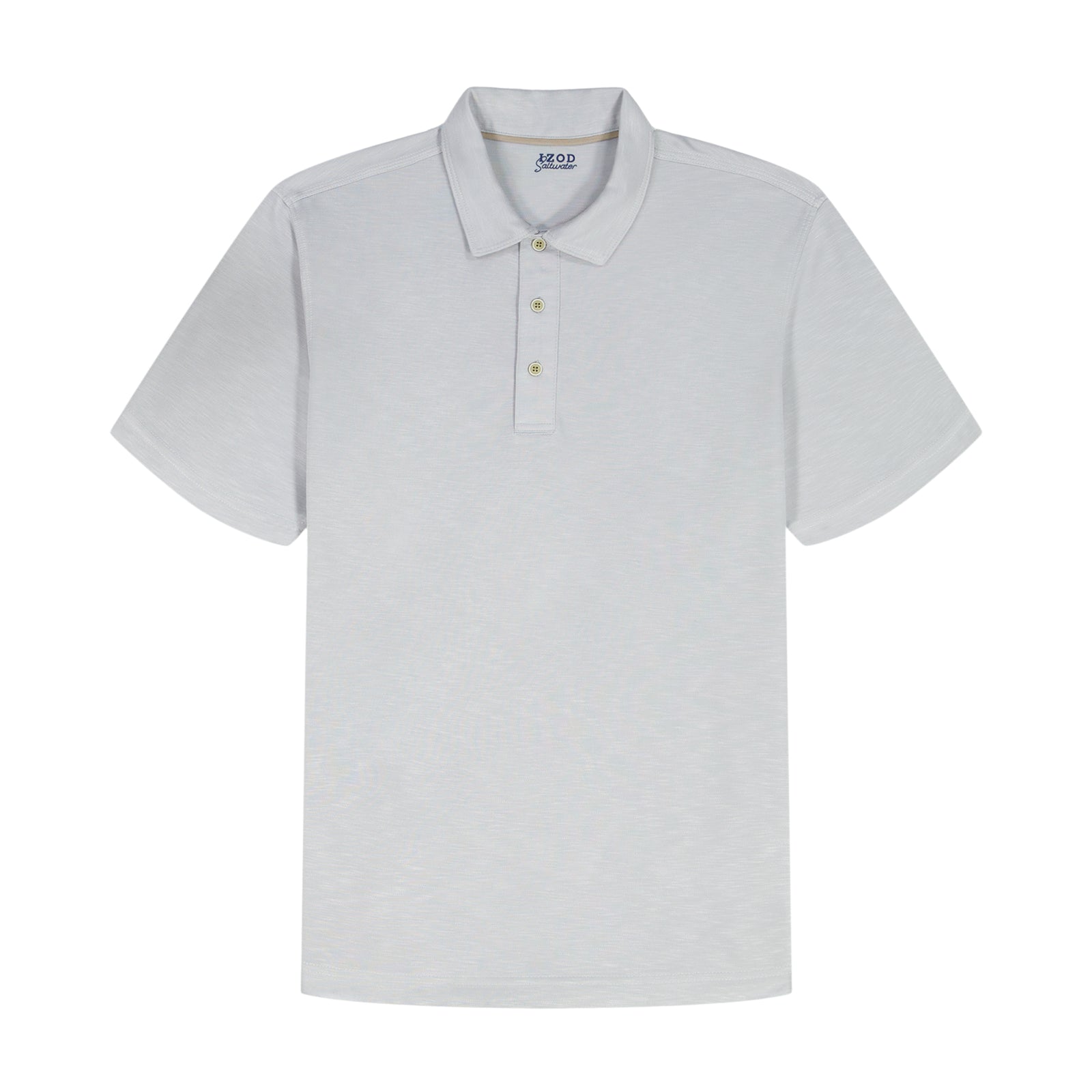 BIG & TALL DOCKSIDE SLUB S/S POLO - HARBOR MIST – IZOD