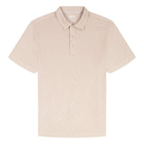 BIG & TALL DOCKSIDE SLUB S/S POLO - CROCKERY