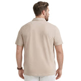 BIG & TALL DOCKSIDE SLUB S/S POLO - CROCKERY
