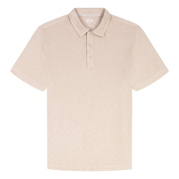BIG & TALL DOCKSIDE SLUB S/S POLO - CROCKERY – IZOD