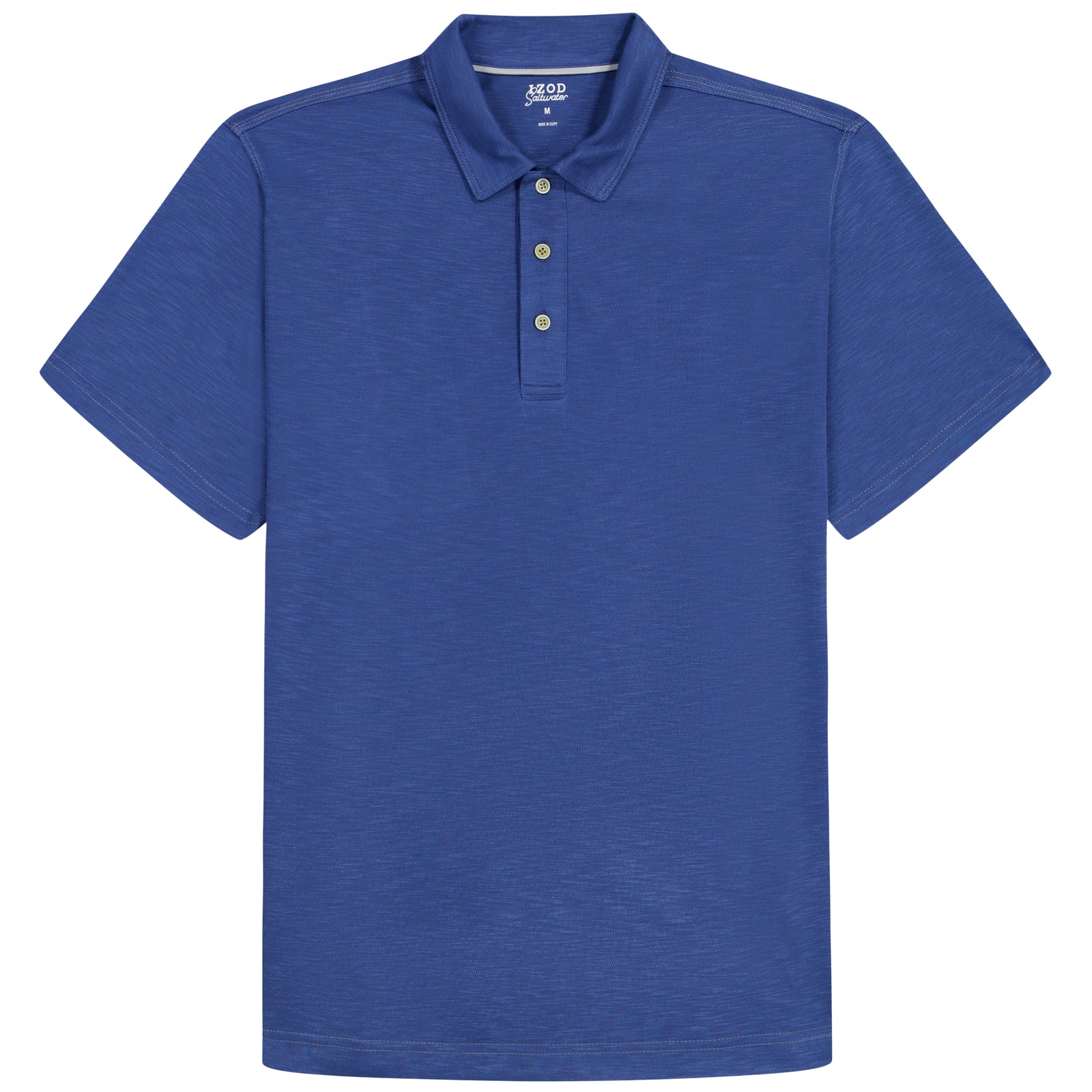 BIG & TALL DOCKSIDE SLUB S/S POLO - TRUE NAVY – IZOD