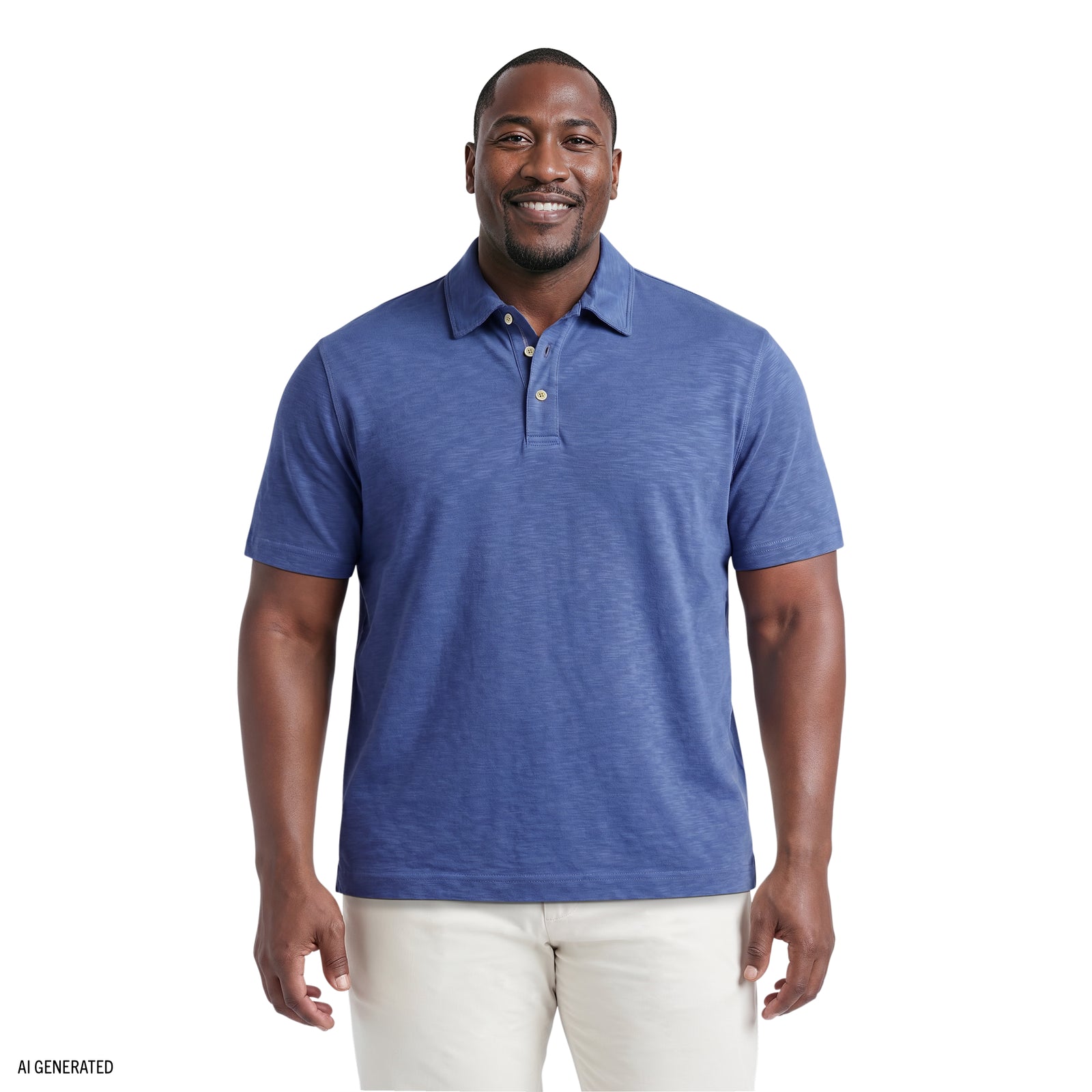 BIG & TALL DOCKSIDE SLUB S/S POLO - TRUE NAVY – IZOD