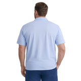 BIG & TALL DOCKSIDE SLUB S/S POLO - CHAMBRAY BLUE