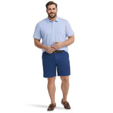 BIG & TALL DOCKSIDE SLUB S/S POLO - CHAMBRAY BLUE