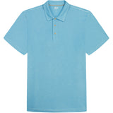 BIG & TALL DOCKSIDE SLUB S/S POLO - MILKY BLUE