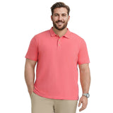 BIG & TALL DOCKSIDE SLUB S/S POLO - HOLLY BERRY