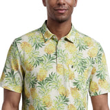 SUNSHIELD PERFORMANCE S/S PRINTED POLO - LEMON DROP