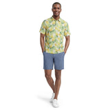 SUNSHIELD PERFORMANCE S/S PRINTED POLO - LEMON DROP
