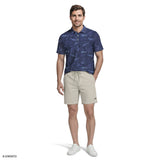 SUNSHIELD PERFORMANCE S/S PRINTED POLO - BLUE DEPTHS