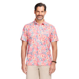 SUNSHIELD PERFORMANCE S/S PRINTED POLO - ROSE OF SHARON