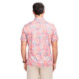SUNSHIELD PERFORMANCE S/S PRINTED POLO - ROSE OF SHARON