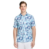 SUNSHIELD PERFORMANCE S/S PRINTED POLO - AQUARIUS