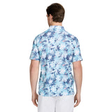 SUNSHIELD PERFORMANCE S/S PRINTED POLO - AQUARIUS