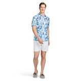 SUNSHIELD PERFORMANCE S/S PRINTED POLO - AQUARIUS