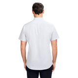 BREEZE S/S PRINTED BUTTON-DOWN SHIRT - BRIGHT WHITE
