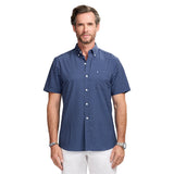 BREEZE S/S PRINTED BUTTON-DOWN SHIRT - TWILIGHT BLUE