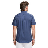 BREEZE S/S PRINTED BUTTON-DOWN SHIRT - TWILIGHT BLUE