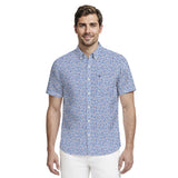 BREEZE S/S PRINTED BUTTON-DOWN SHIRT - REGATTA