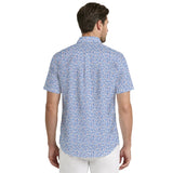 BREEZE S/S PRINTED BUTTON-DOWN SHIRT - REGATTA