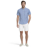 BREEZE S/S PRINTED BUTTON-DOWN SHIRT - REGATTA