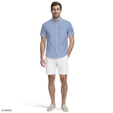 BREEZE S/S PRINTED BUTTON-DOWN SHIRT - REGATTA