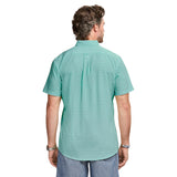 BREEZE S/S PRINTED BUTTON-DOWN SHIRT - CABBAGE
