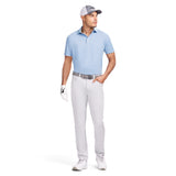 GOLF SWINGFLEX ELITE MESH POLO - PLACID BLUE