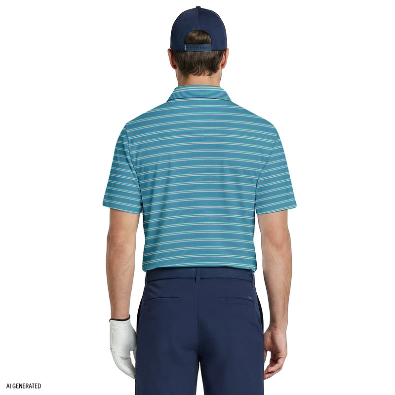 GOLF SWINGFLEX ELITE PRINTED POLO - TEAL – IZOD