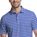 GOLF SWINGFLEX ELITE PRINTED POLO - BRIGHT COBALT