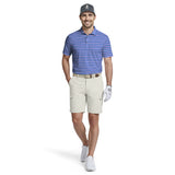 GOLF SWINGFLEX ELITE PRINTED POLO - BRIGHT COBALT