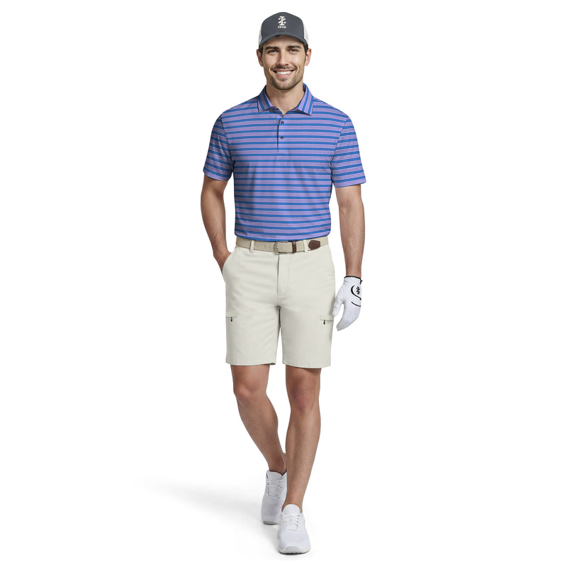 GOLF SWINGFLEX ELITE PRINTED POLO - BRIGHT COBALT – IZOD