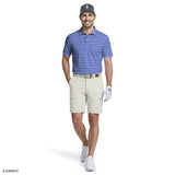 GOLF SWINGFLEX ELITE PRINTED POLO - BRIGHT COBALT