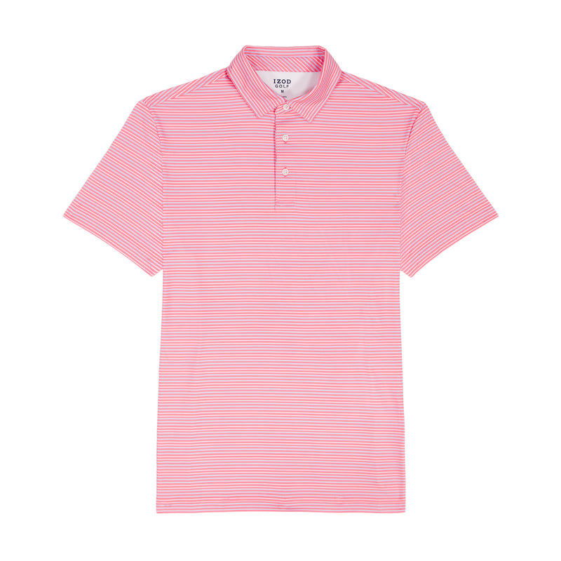 GOLF SWINGFLEX ELITE PRINTED POLO - PINK LEMONADE – IZOD